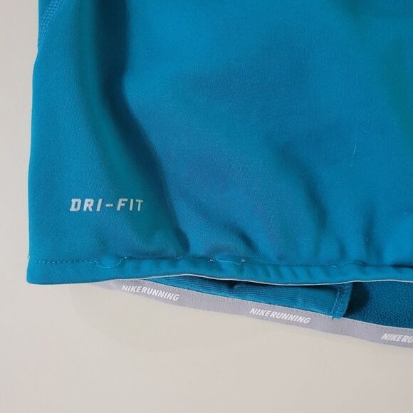 Nike Women's Dri-FIT Half-Zip Teal Athletic Running Hooded Pullover - Picture 11 of 16